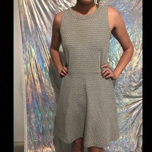 Loft black and white dress